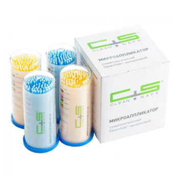 Аппликаторы Clean+Safe №3 Fine (желтый, голубой) 100 шт.